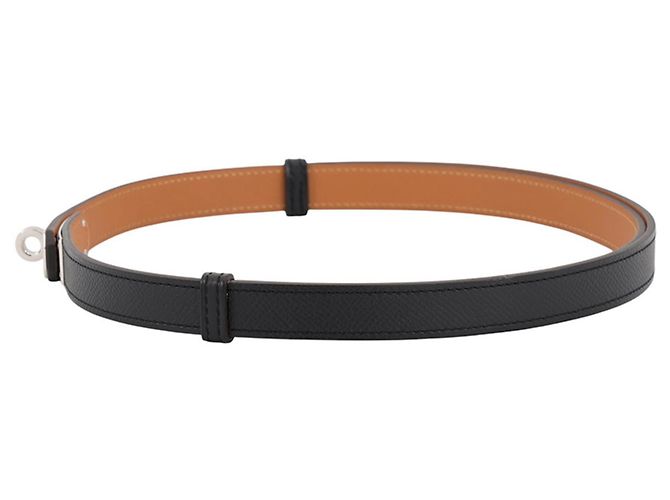 Hermès Hermes Kelly Belt 18 Gürtel Schwarzes Epsom Leder - Ansicht 2