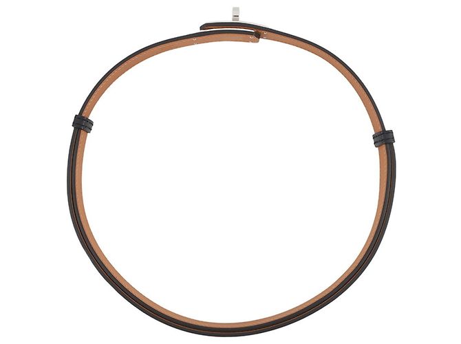 Hermès Hermes Kelly Belt 18 Gürtel Schwarzes Epsom Leder - Ansicht 3