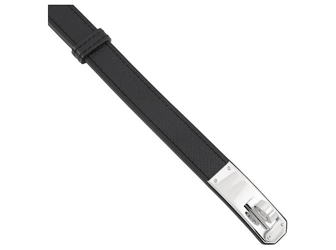 Hermès Hermes Kelly Belt 18 Gürtel Schwarzes Epsom Leder - Ansicht 4