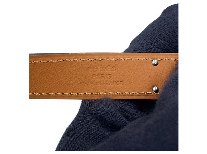 Hermès Hermes Kelly Belt 18 Gürtel Schwarzes Epsom Leder - Ansicht 9
