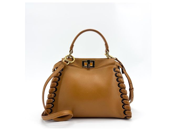 Fendi Peekaboo Whipstitch Leather Regular - vista 2