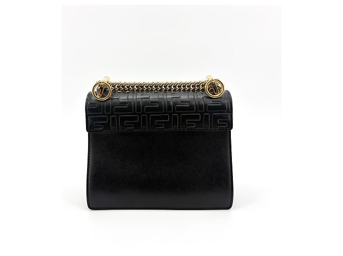 Fendi Kan I Zucca in pelle goffrata Medium - vista 2