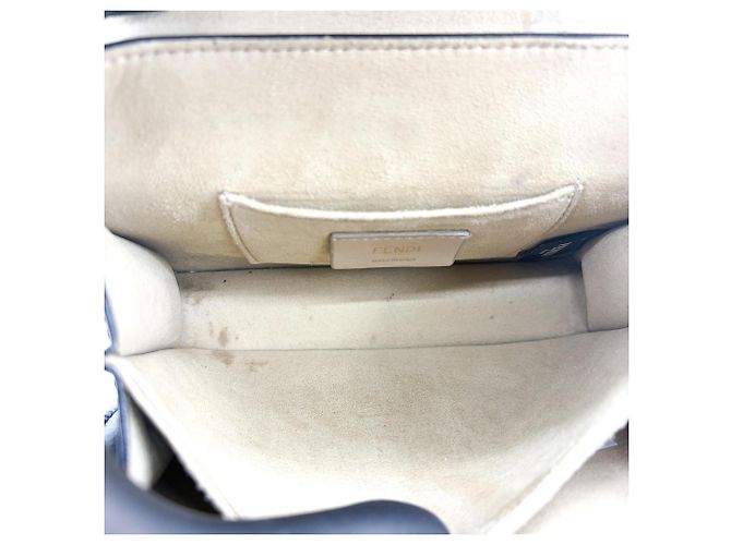 Fendi Kan I Zucca in pelle goffrata Medium - vista 5