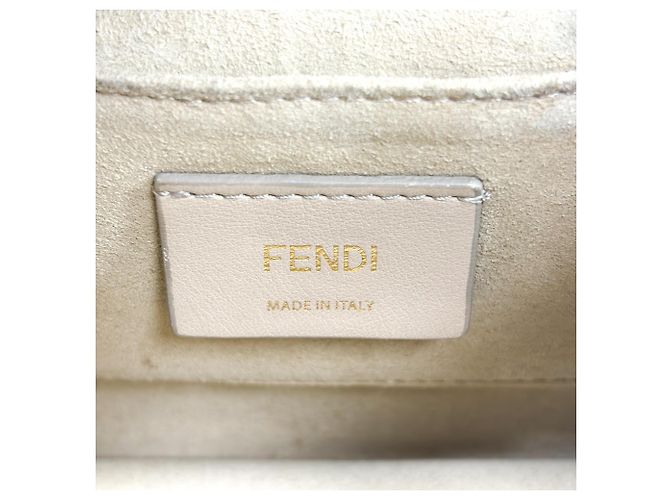 Fendi Kan I Zucca in pelle goffrata Medium - vista 6