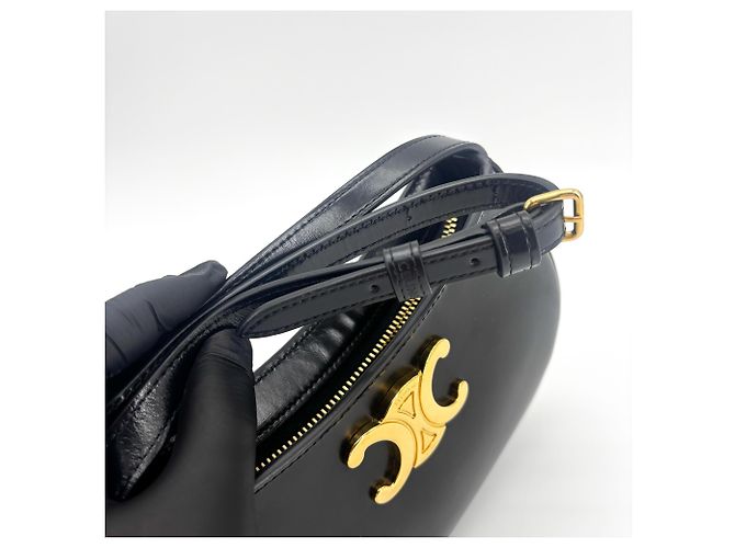 Céline Celine Triomphe Tilly in pelle di vitello liscia Medium - vista 7