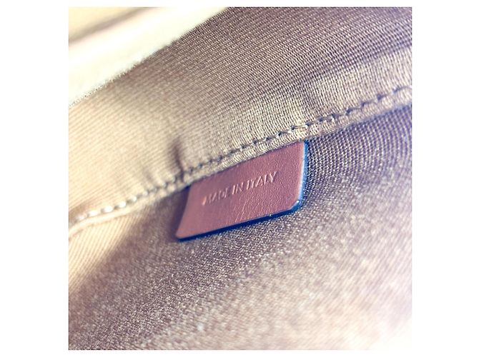 Céline Celine Besace Flap Triomphe Coated Canvas Mini - vista 7