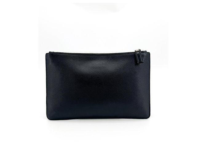 Pochette da Polso con Zip Prada Vitello Daino Medium - vista 2