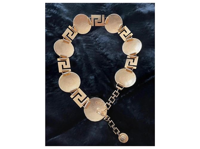 Versace Gürtel Medusa Medaillon Gold Metall - Ansicht 4