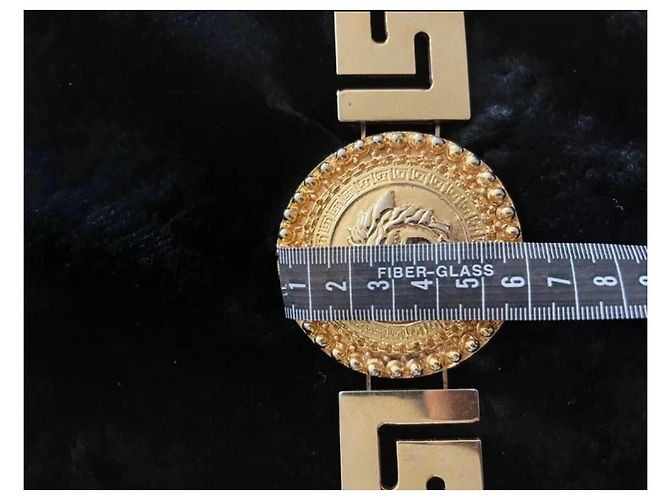Versace Gürtel Medusa Medaillon Gold Metall - Ansicht 6