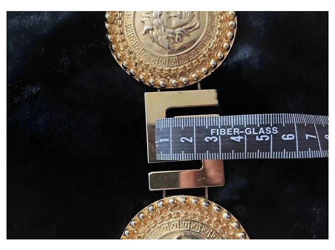 Versace Gürtel Medusa Medaillon Gold Metall - Ansicht 7