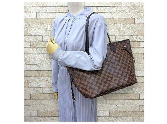 Borsa Tote Louis Vuitton Neverfull MM Damier - vista 2