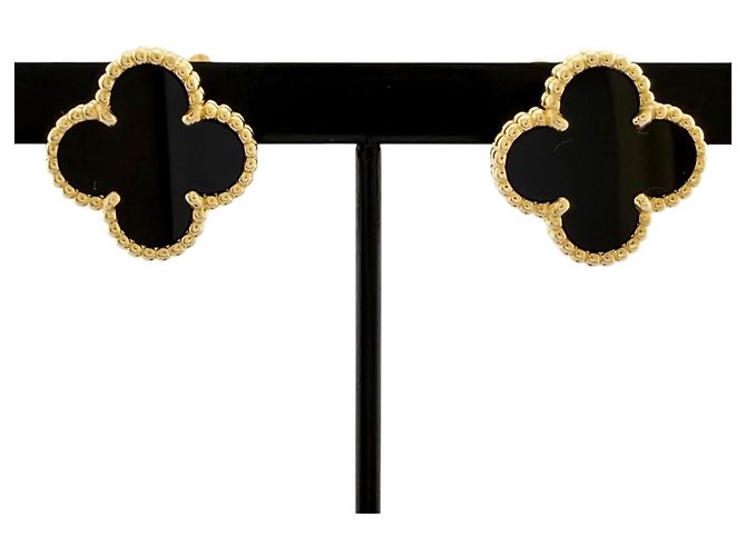 Orecchini Van Cleef & Arpels Vintage Alhambra - vista 3