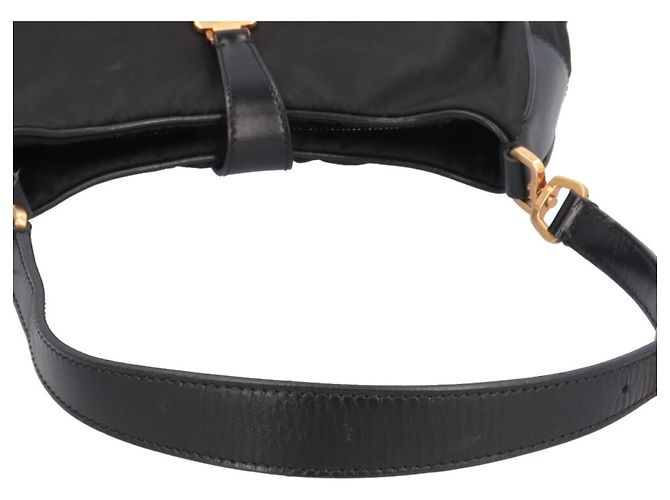 Borsa Prada in nylon nera - vista 9