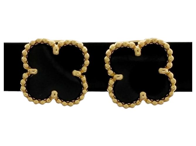 Orecchini Van Cleef & Arpels Sweet Alhambra in oro giallo 18K - vista 3