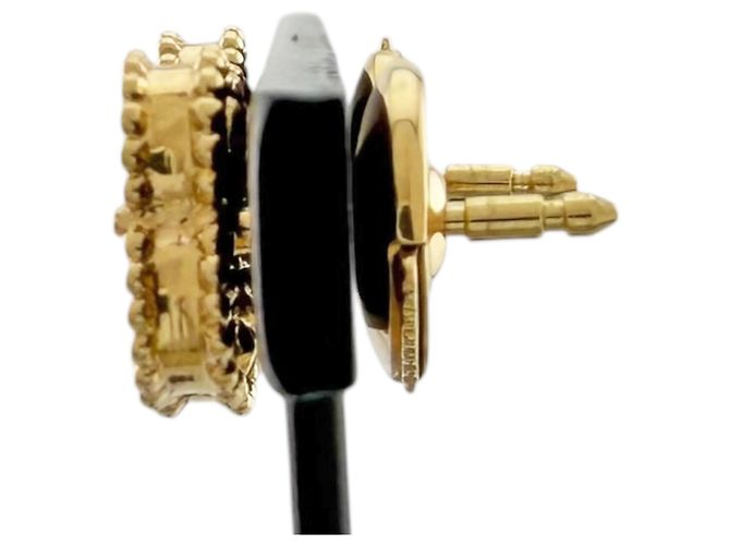 Orecchini Van Cleef & Arpels Sweet Alhambra in oro giallo 18K - vista 4
