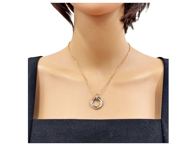 Collana Cartier Trinity in oro 18K - vista 2