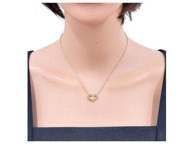 Collana Cartier C Heart in oro giallo 18K - vista 2