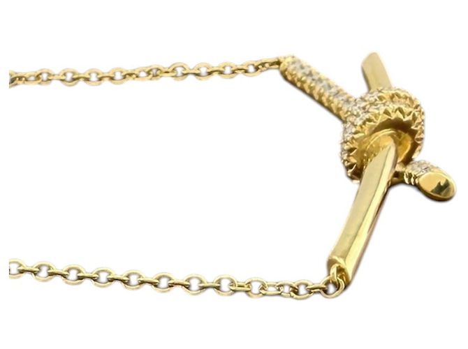 Autre Marque Collana Knot di Tiffany & Co. in oro giallo 18K - vista 4