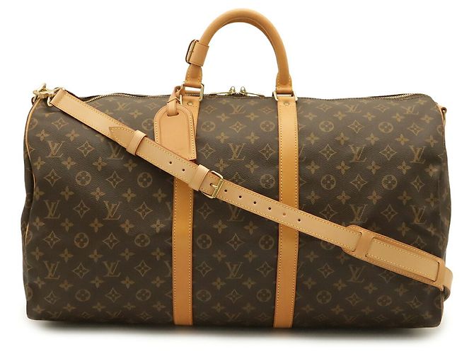 Louis Vuitton Monogram Keepall Bandoulière 55 Boston Bag - vista 2