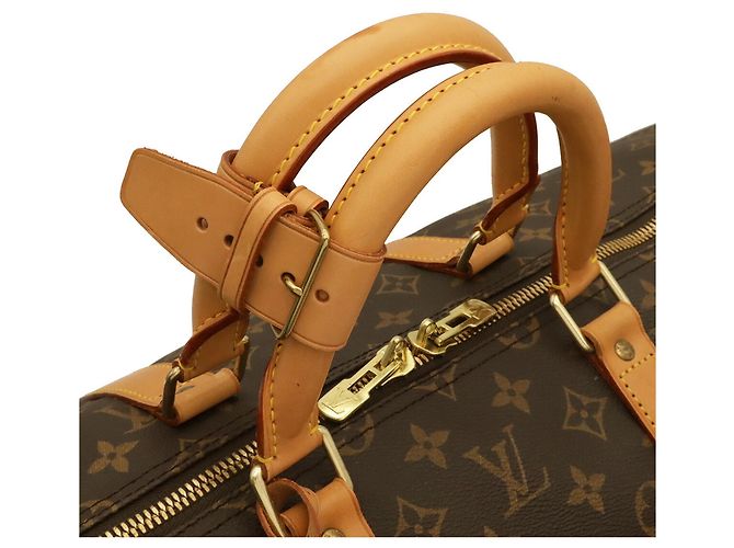 Louis Vuitton Monogram Keepall Bandoulière 55 Boston Bag - vista 6