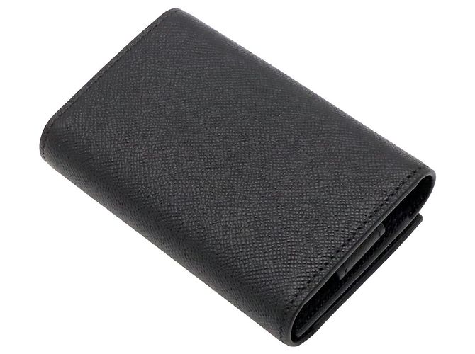 Bulgari Monedero Bvlgari de piel negra - vista 3