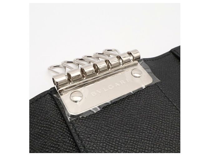 Bulgari Monedero Bvlgari de piel negra - vista 6