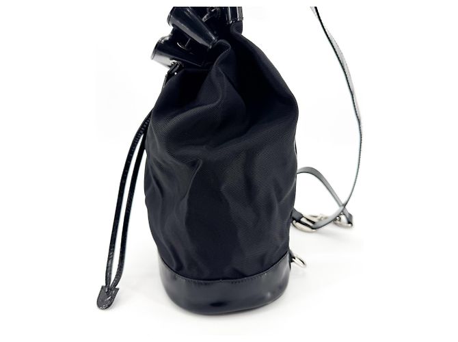 Gucci Vintage Bamboo Drawstring Suede and Leather - vista 4