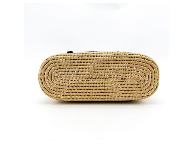 Loewe Square Basket Mini aus gewebter Raffia und Leder - Ansicht 7