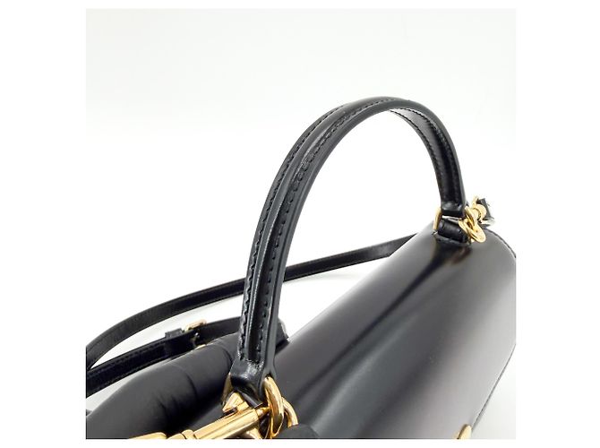 Céline Celine Lola Triomphe Top Handle Leather Teen - vista 7