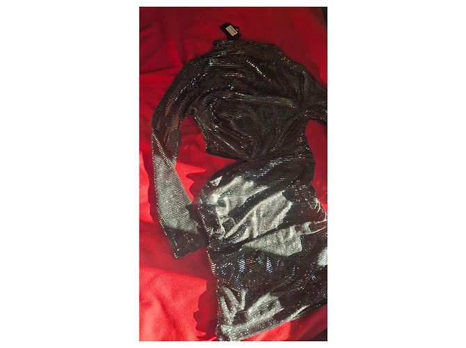 Maje schwarzes Paillettenkleid - Ansicht 11