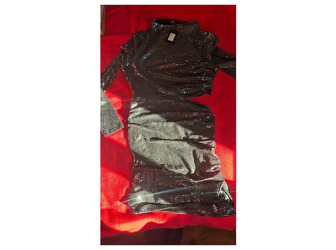 Maje schwarzes Paillettenkleid - Ansicht 3