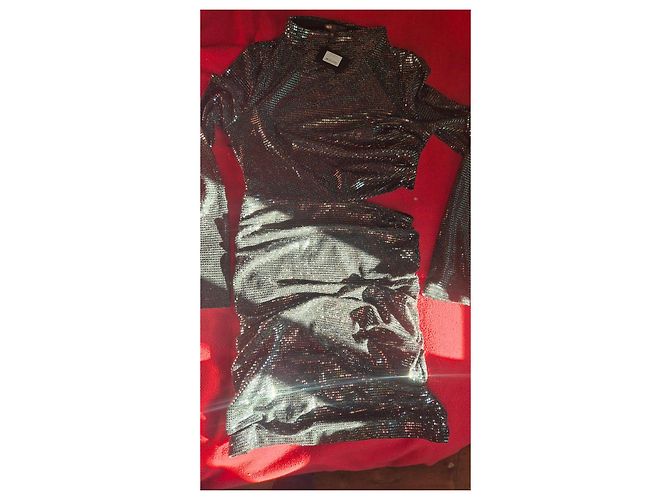 Maje schwarzes Paillettenkleid - Ansicht 8