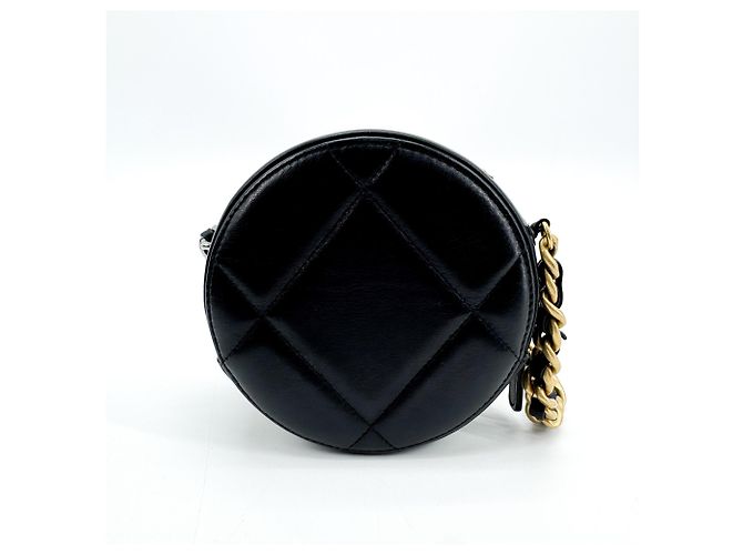 Chanel 19 Round Clutch con cadena de piel acolchada - vista 2