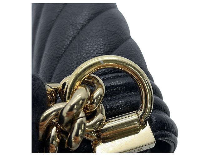 Borsa Chanel Boy Small Chevron V-Stitch - vista 13