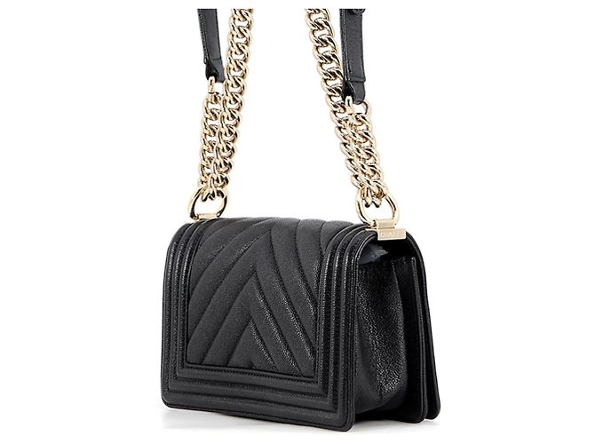 Borsa Chanel Boy Small Chevron V-Stitch - vista 2