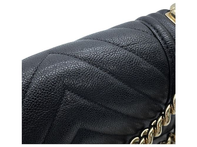 Borsa Chanel Boy Small Chevron V-Stitch - vista 9