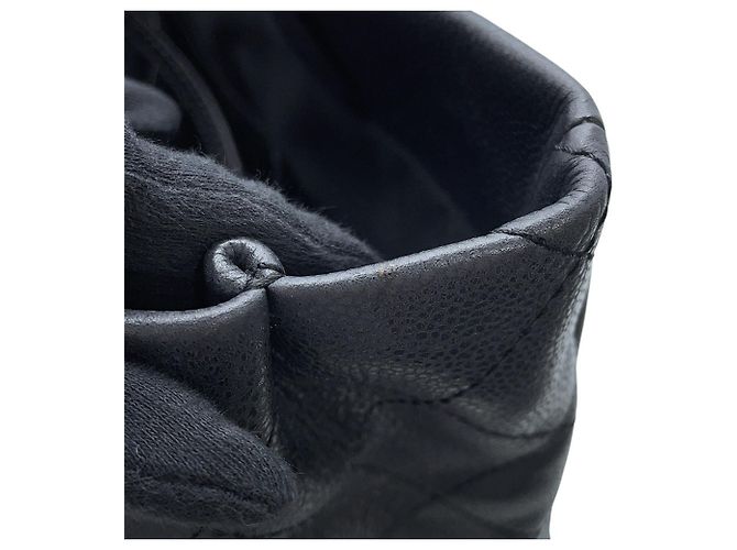 Borsa Tote Chanel Black Matelassé - vista 9