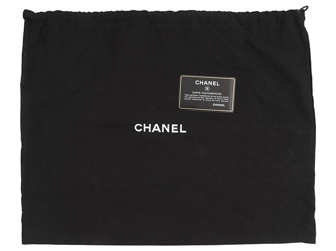 Borsa a tracolla con catena Chanel in pelle d'agnello beige - vista 19