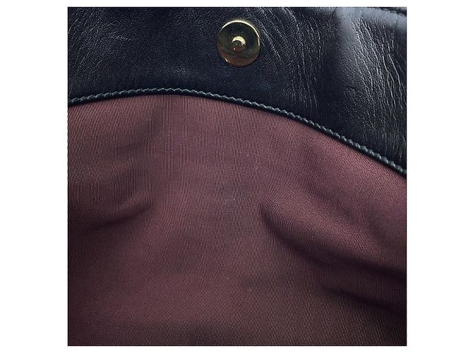 Borsa Tote con catena Chanel in pelle d'agnello nera - vista 10