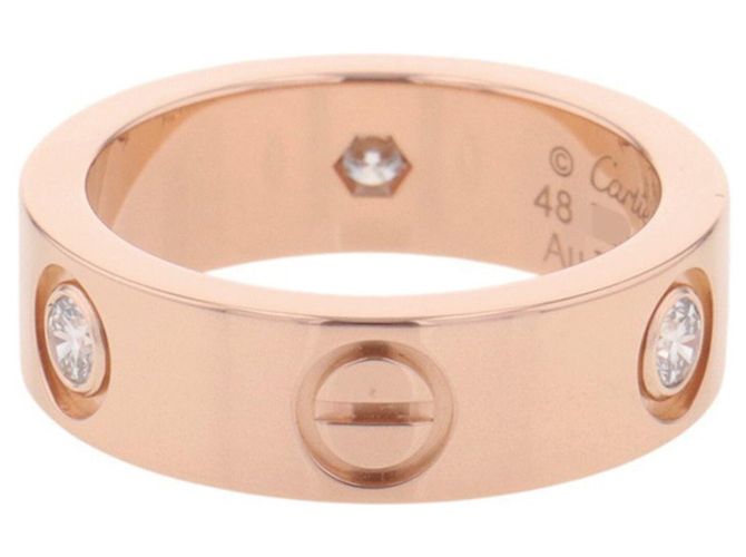 Anello Cartier Love in oro rosa 18K - vista 2