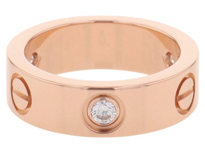 Anello Cartier Love in oro rosa 18K - vista 3
