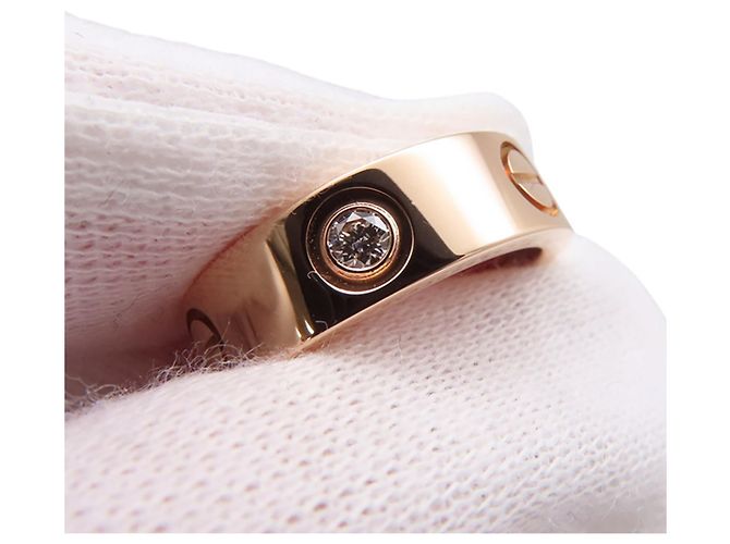 Anello Cartier Love in oro rosa 18K - vista 5