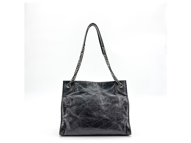 Autre Marque Saint Laurent Niki Shopping Matelasse Chevron Leather Medium - vista 2