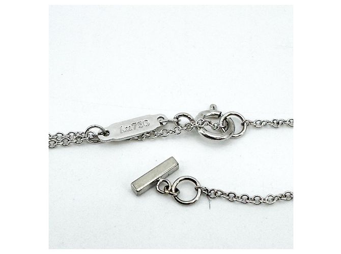 Pendentif Tiffany & Co. T Smile en or blanc 18K et diamants - vue 5