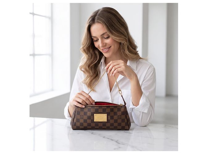 Louis Vuitton Eva Clutch Damier Ebene - vista 2