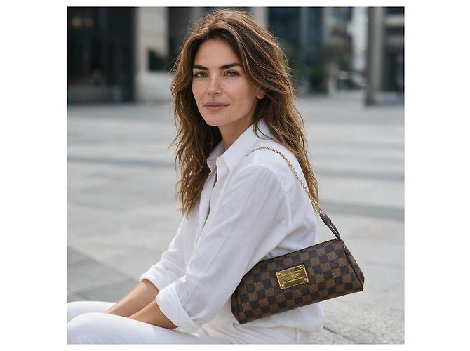 Louis Vuitton Eva Clutch Damier Ebene - vista 3