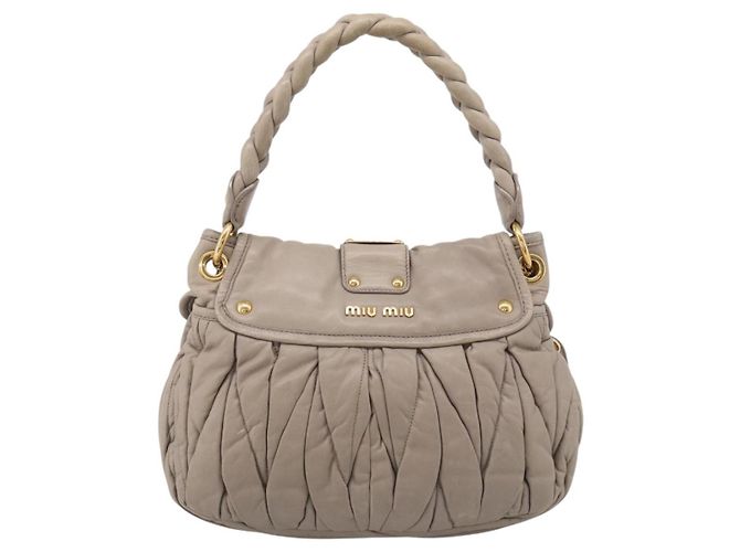 Miu Miu Coffer Hobo Matelasse Leather Large - vista 2