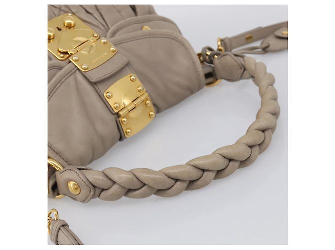 Miu Miu Coffer Hobo Matelasse Leather Large - vista 7