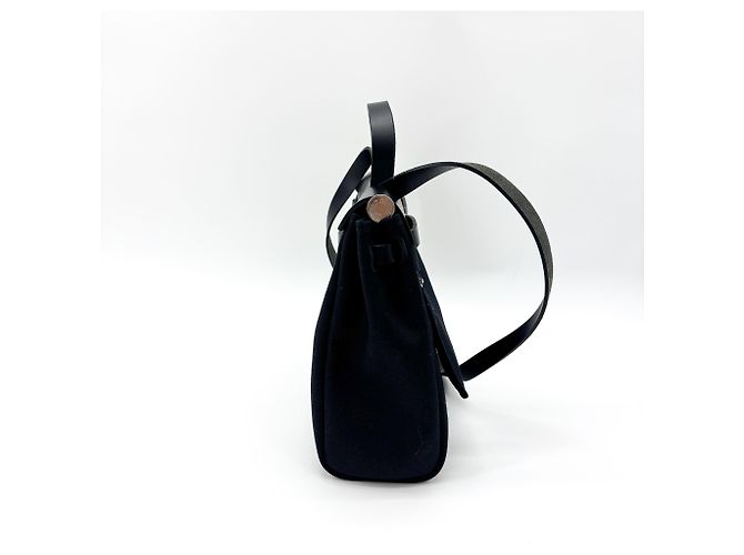 Hermès Hermes Herbag Zip Leather and Toile 31 - vista 3