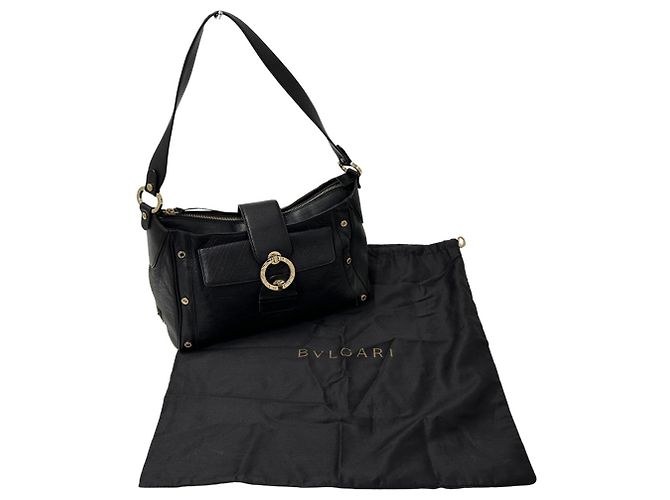 Bulgari Borsa a spalla Bvlgari Chandra in pelle - vista 17